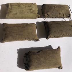 Lot de 5 pansements Arm&eacute;e Fran&ccedil;aise Indochine