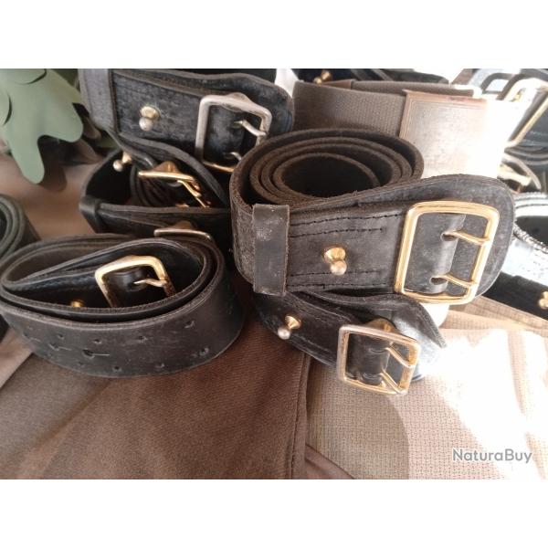 Ceinturon cuir gendarmerie