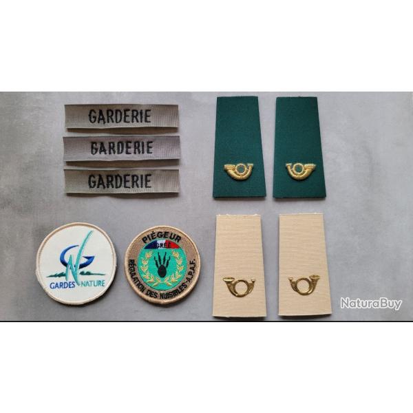 ENSEMBLE INSINES GARDE CHASSE, GARDE PARTICULIER. GARDE FORESTIER