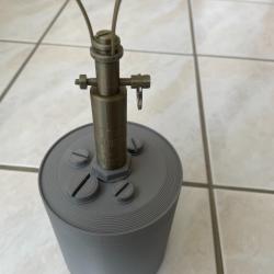 Mine-S Schrapnellmine Allemande de 39/45, r&eacute;alis&eacute;e en 3D &agrave; l'&eacute;chelle 1 (r&eacute;plique inoffensive).