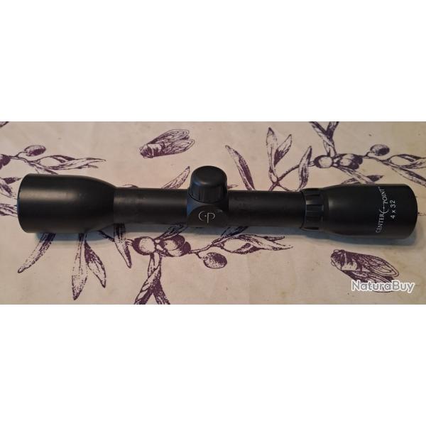 LUNETTE DE TIR CENTER POINT 4X32 POUR CARABINE A  AIR COMPRIME