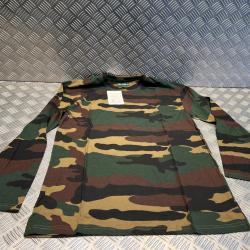 t-shirt camouflage manches longues taille s ducastillon
