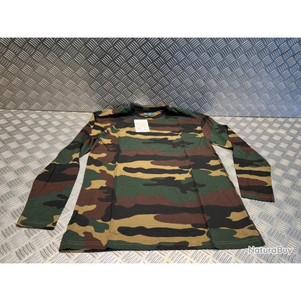 t-shirt camouflage manches longues taille s ducastillon