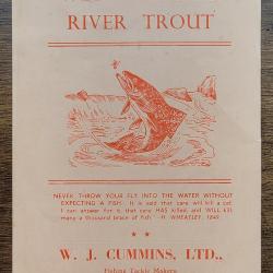 BROCHURE PUBLICITAIRE PECHE A LA TRUITE