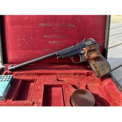 OCCASION - Pistolet UNIQUE Mod. 52 Haute Pr&eacute;cision Cal. 22LR - Tir Sportif Ann&eacute;es 50 Made in France