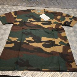 t-shirt camouflage ce en coton taille s ducatillon