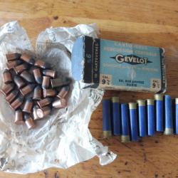 balles et cartouches 9 mm flaubert poudre noire pour armes de salon