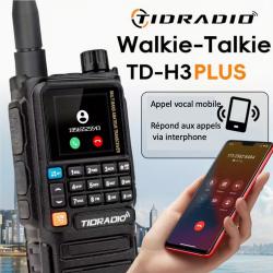 Radio Amateur Portable, Talkie-Walkie Bidirectionnel Longue Port&eacute;e avec AM/FM. H3 plus