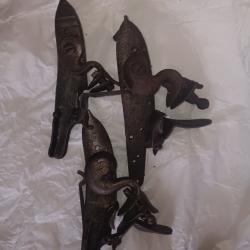 Lot de platines &agrave; silex