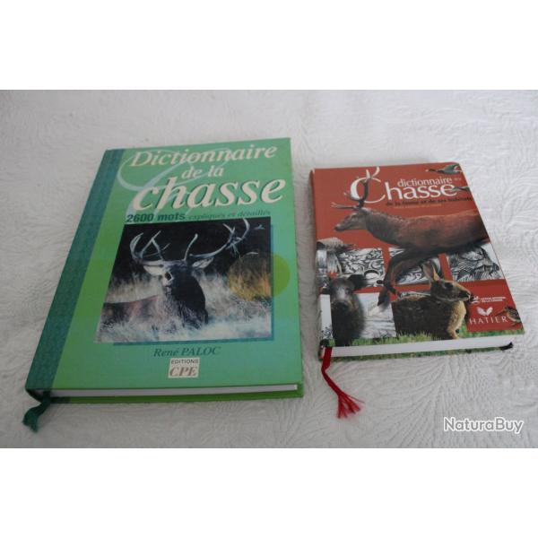 Lot 2 dictionnaires de la chasse