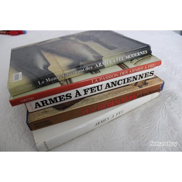 Lot 5 livres armes � feu