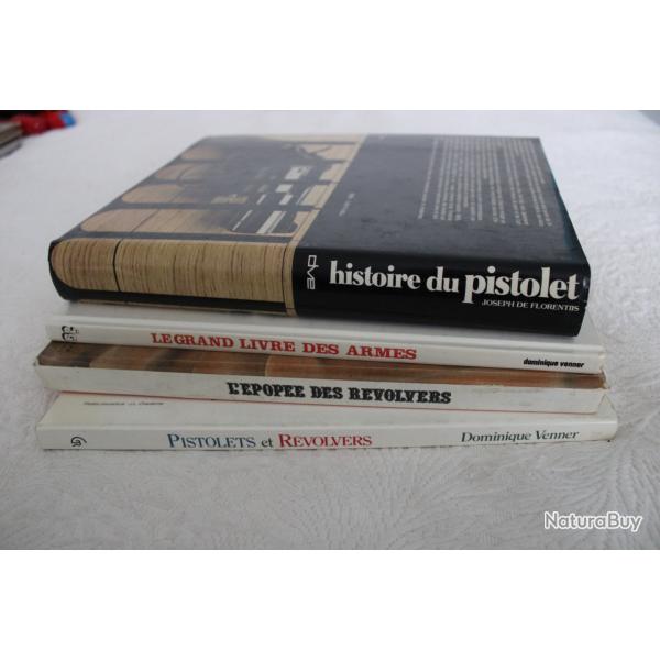 Lot livres pistolets et r�volvers
