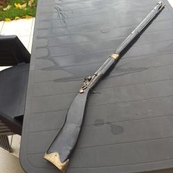 Arquebuse &agrave; m&egrave;che de fabrication artisanale orientale - cal &agrave; la bouche 14.45mm - bon &eacute;tat g&eacute;n&eacute;ral