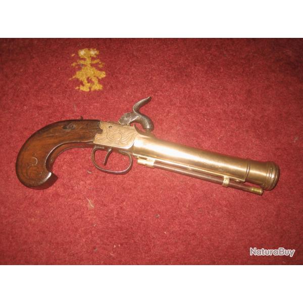 pistolet de combat, tromblon de marine 18me si�cle de grande taille