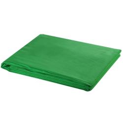 Toile de fond coton sans support vert 300x300 cm incrustation alsavelo