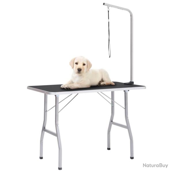 Table de toilettage r�glable pour chiens avec 1 boucle