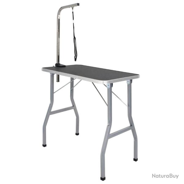 Table de Toilettage Ajustable pour Chiens Chats 1 Potence alsavelo