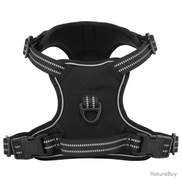 Harnais pour chien avec bandes r�fl�chissantes r�glables noir