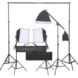 Kit de studio photo avec ensemble d'&eacute;clairage alsavelo