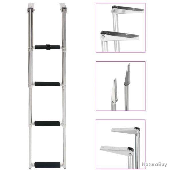 �chelle d'embarquement pliable 4 marches Acier inoxydable