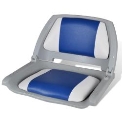 Si&egrave;ge de bateau &agrave; dossier pliable et oreiller 48x51x41 cm