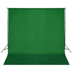 Syst&egrave;me de support de toile de fond 600 x 300 cm Vert