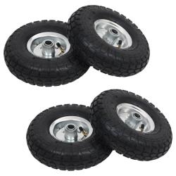 Roue de diable 4 pcs Caoutchouc 4.10/3.50-4 (260 x 83 mm)