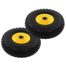 Roue de diable 2 pcs PU solide 3.00-4