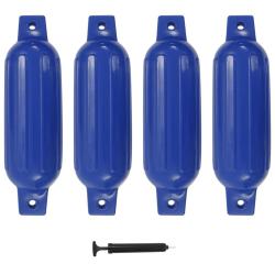 Pare-choc de bateau 4 pcs bleu 41x11,5 cm PVC