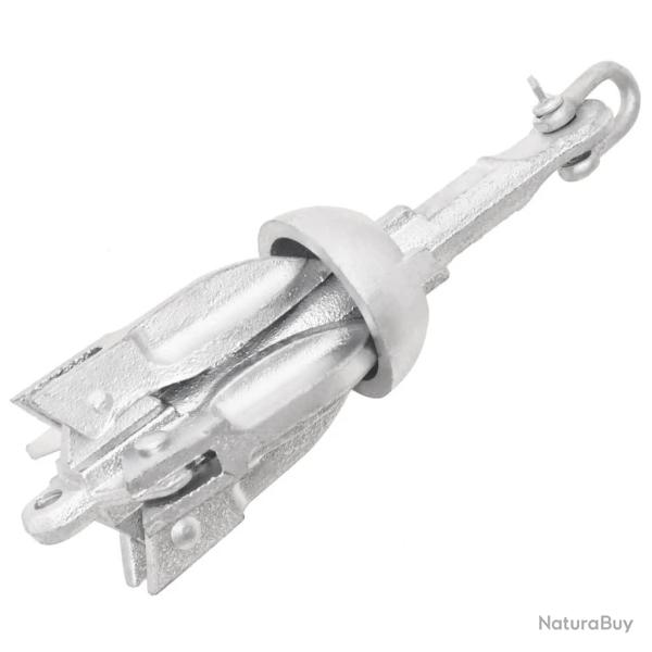 Ancre pliable argent� 0,7 kg fonte galvanis�e � chaud