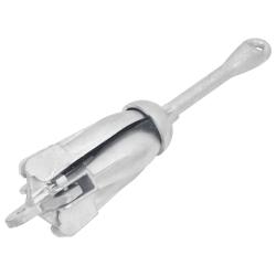 Ancre pliable argent&eacute; 6 kg fonte galvanis&eacute;e &agrave; chaud alsavelo