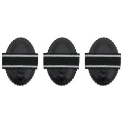 &Eacute;trilles 3 pcs noir acier alsavelo