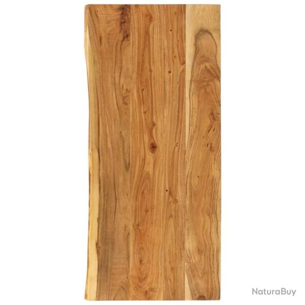 Dessus de meuble-lavabo de salle de bain Acacia 140x52x3,8 cm alsavelo