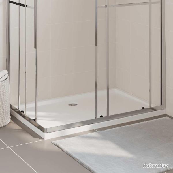 Receveur de douche rectangulaire ABS Blanc 80x120 cm