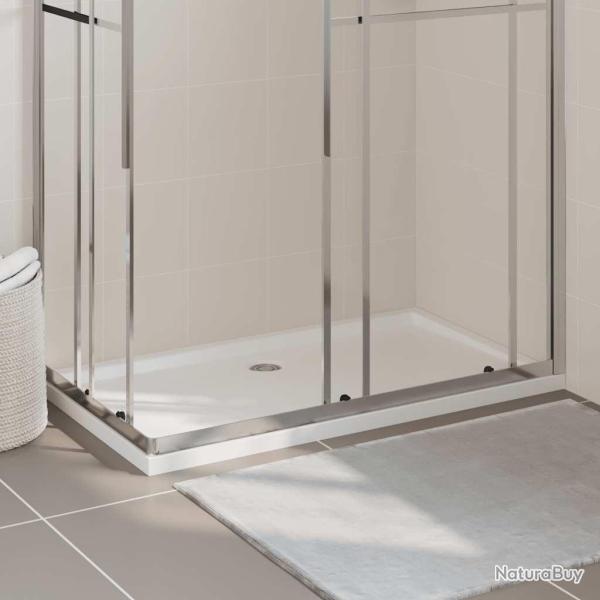 Receveur de douche rectangulaire ABS Blanc 70x120 cm