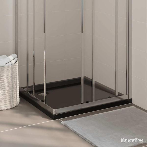 Receveur de douche carr� ABS Noir 80x80 cm