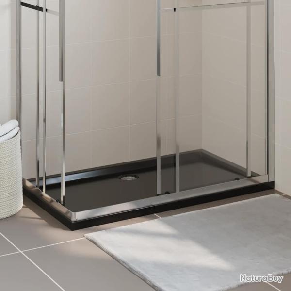 Receveur de douche rectangulaire ABS Noir 70x120 cm