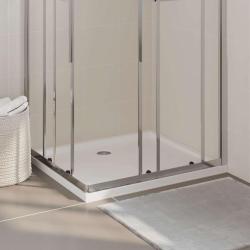 Receveur de douche rectangulaire ABS Blanc 80x90 cm