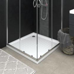 Receveur de douche avec picots Blanc 90x90x4 cm ABS alsavelo
