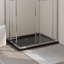 Receveur de douche rectangulaire ABS Noir 80x100 cm