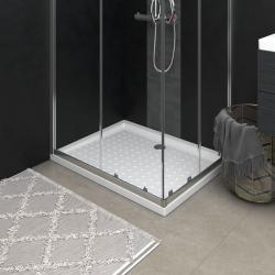Receveur de douche avec picots Blanc 90x70x4 cm ABS alsavelo
