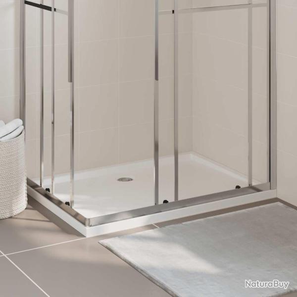 Receveur de douche rectangulaire ABS Blanc 80x110 cm