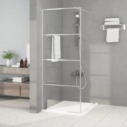 Paroi de douche Argent&eacute; 80x195 cm Verre ESG transparent alsavelo