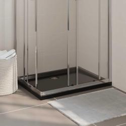 Receveur de douche rectangulaire ABS Noir 70x90 cm