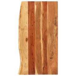 Dessus de meuble-lavabo de salle de bain Acacia 100x52x2,5 cm alsavelo