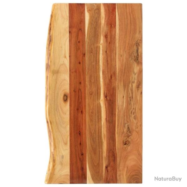 Dessus de meuble-lavabo de salle de bain Acacia 100x52x2,5 cm alsavelo