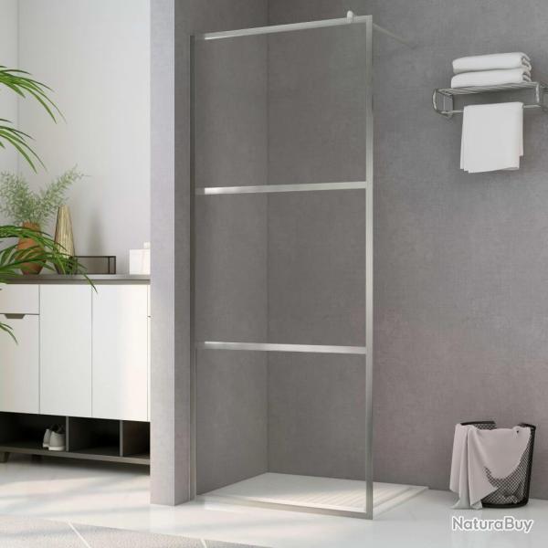 Paroi de douche � l'italienne � verre ESG transparent 80x195 cm alsavelo