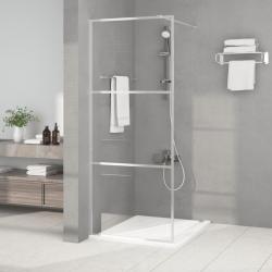 Paroi de douche Argent&eacute; 80x195 cm Verre ESG transparent