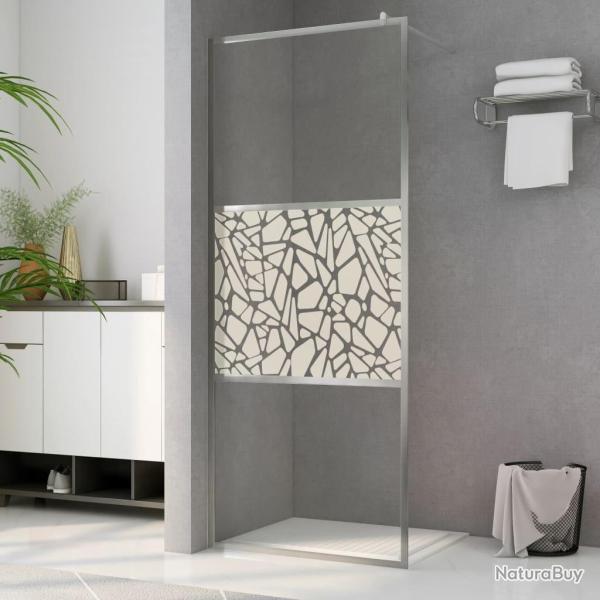 Paroi de douche � l'italienne � verre ESG pierre 115x195 cm