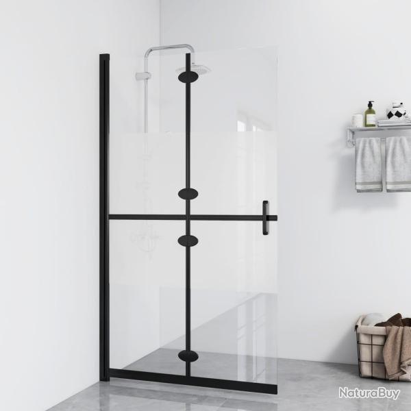 Paroi de douche pliable Verre ESG demi-d�poli 70x190 cm